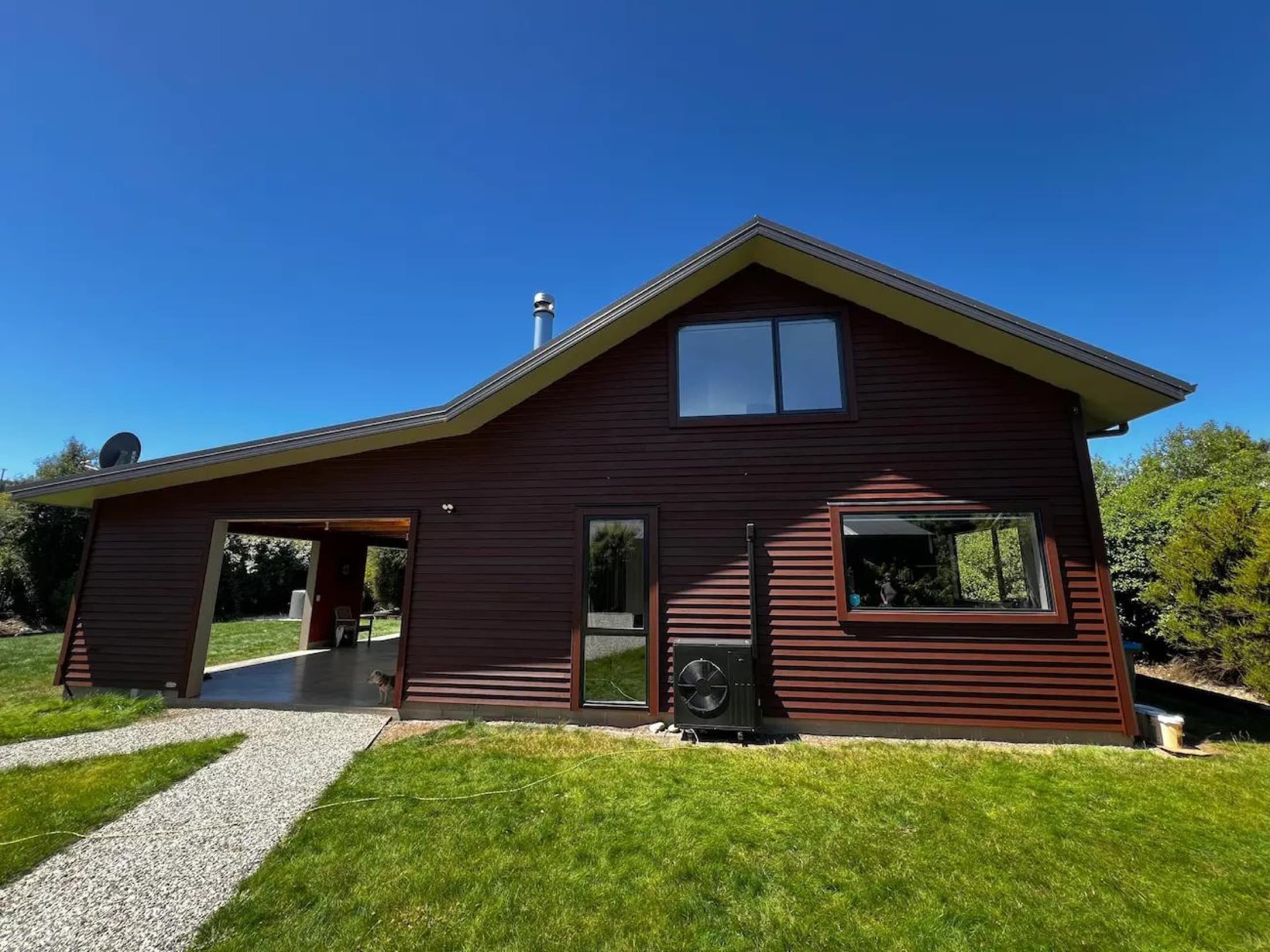 Completed cedar refresh on a front elevation in Lake Hawea